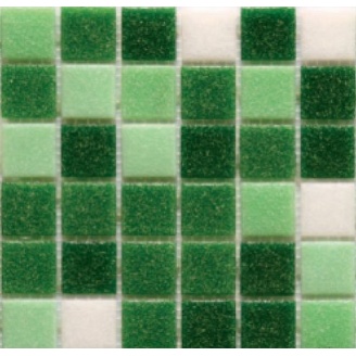 Мозаїка, скляна, Stella di Mare R-MOS B1247424641 мікс зелений-5 на сітці 327х327 мм